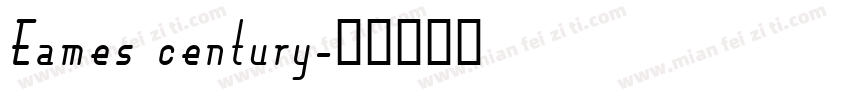 Eames century字体转换